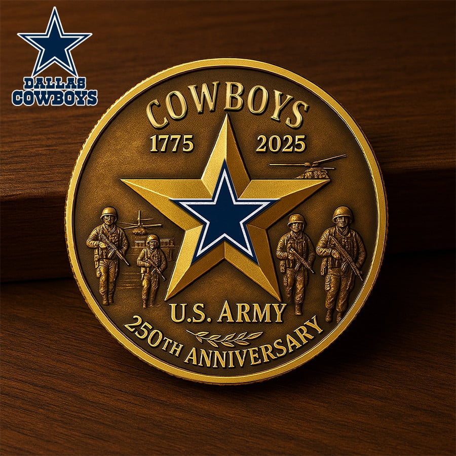NFL X DAL Premium U.S Army Anniversary Coin HLP