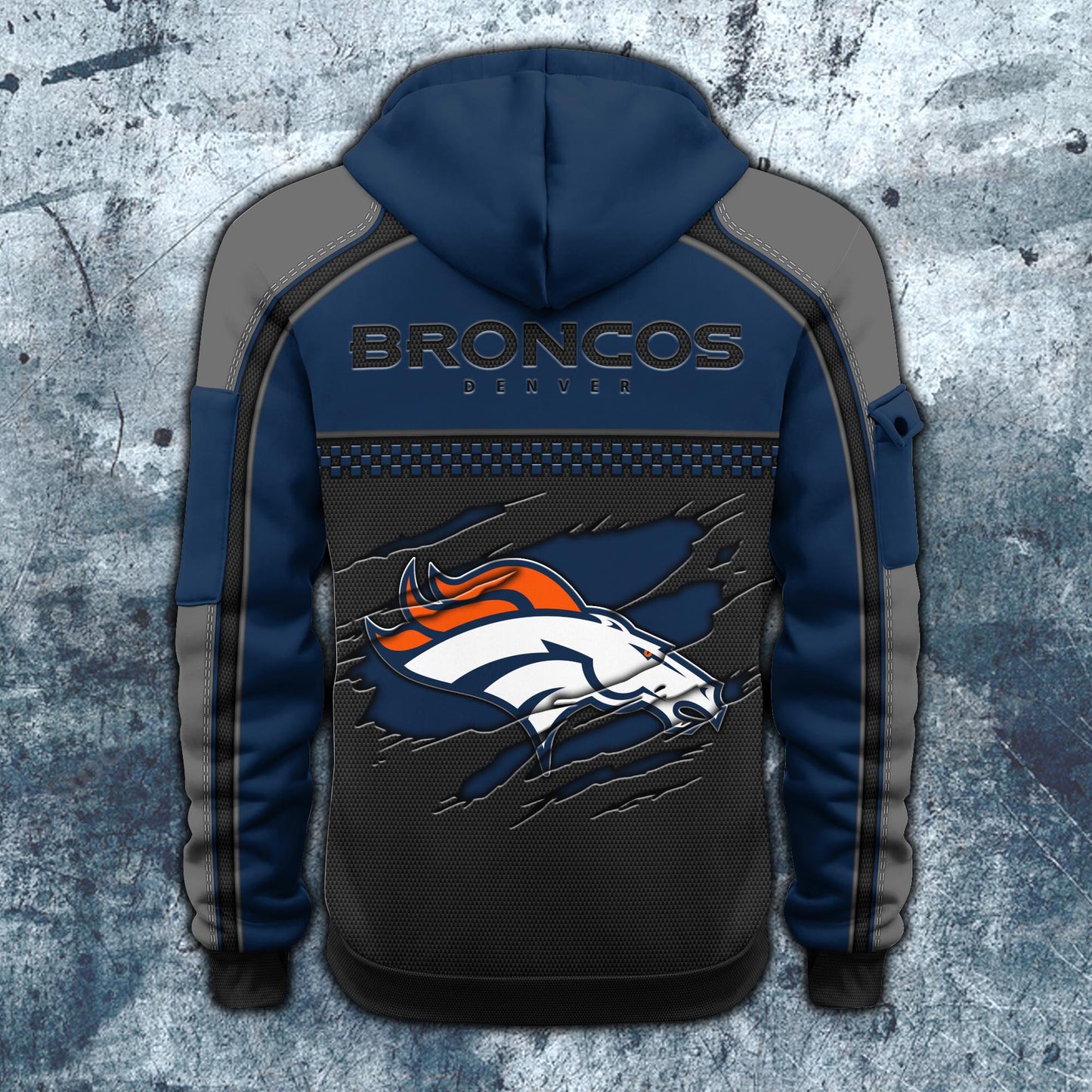 NFL x DEN Personalized Half-zip Hoodie HLP HLPHUONG