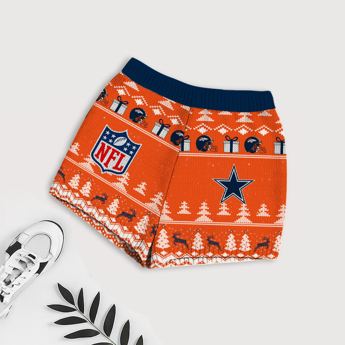 NFL x DEN Touchdown Holiday Sweatshirt & Shorts Set HLP 251025