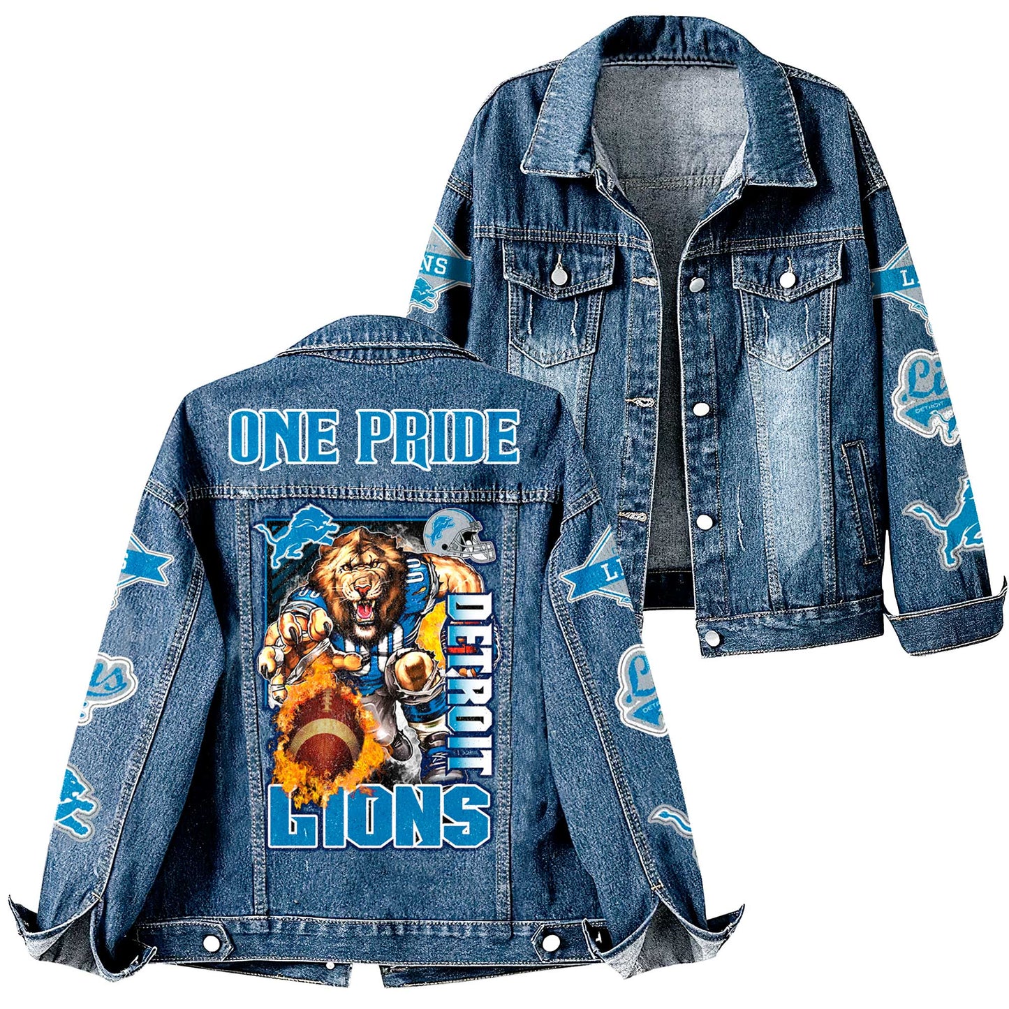 NFL x DET One Pride Denim Jacket HLP
