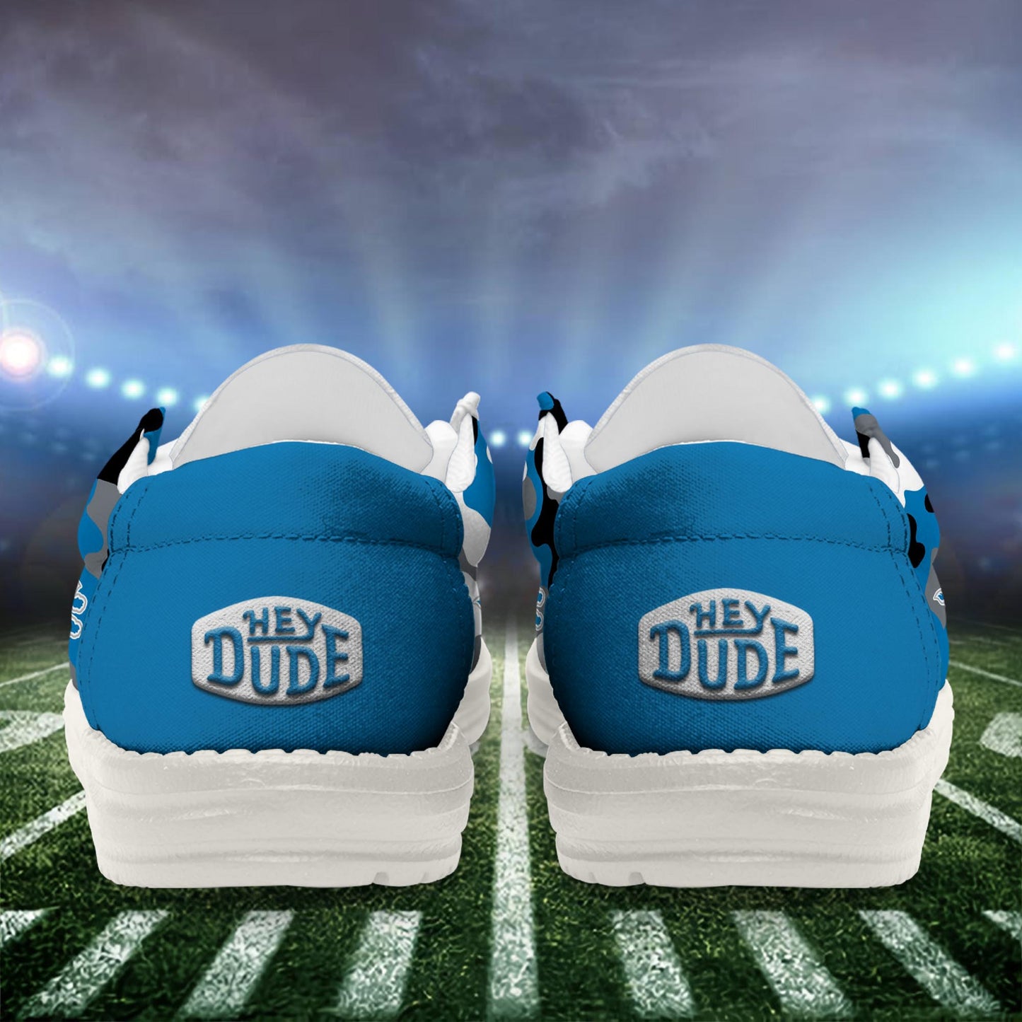 NFL x DET Personalized Canvas Loafer Shoes HLP