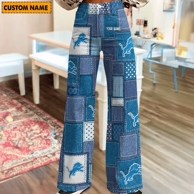 NFL x DET Personalized Women Jeans Trousers For Fan V1 NAK NHT