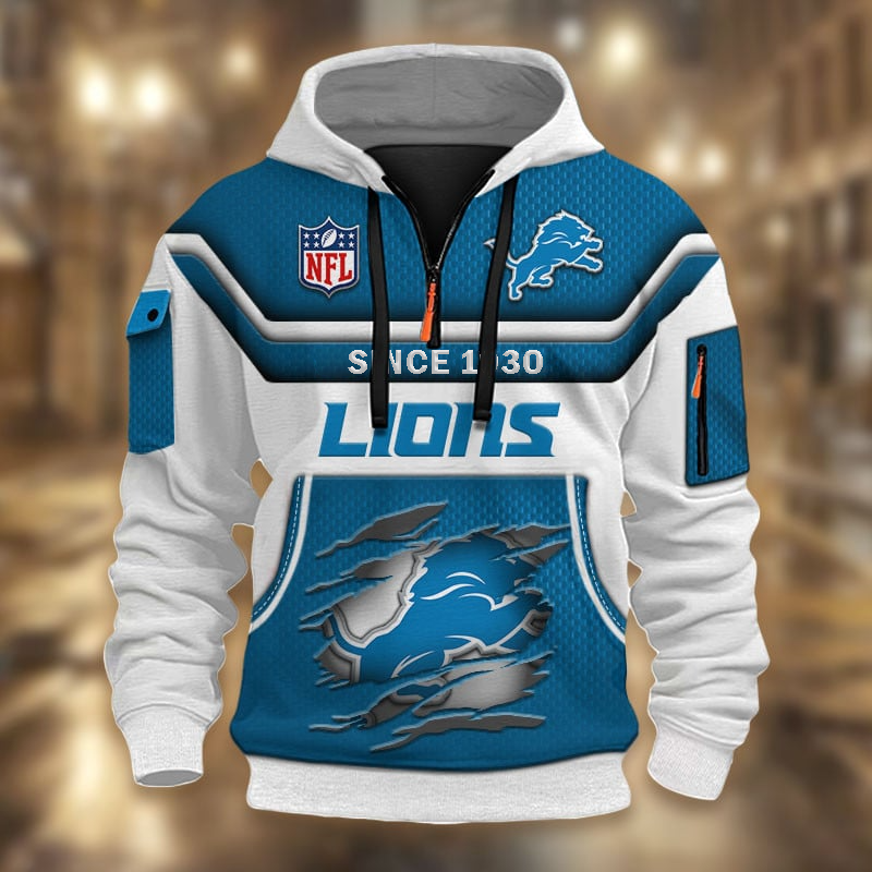 NFL x DL Multicolor Zip Hoodie Shirt DDT CTND