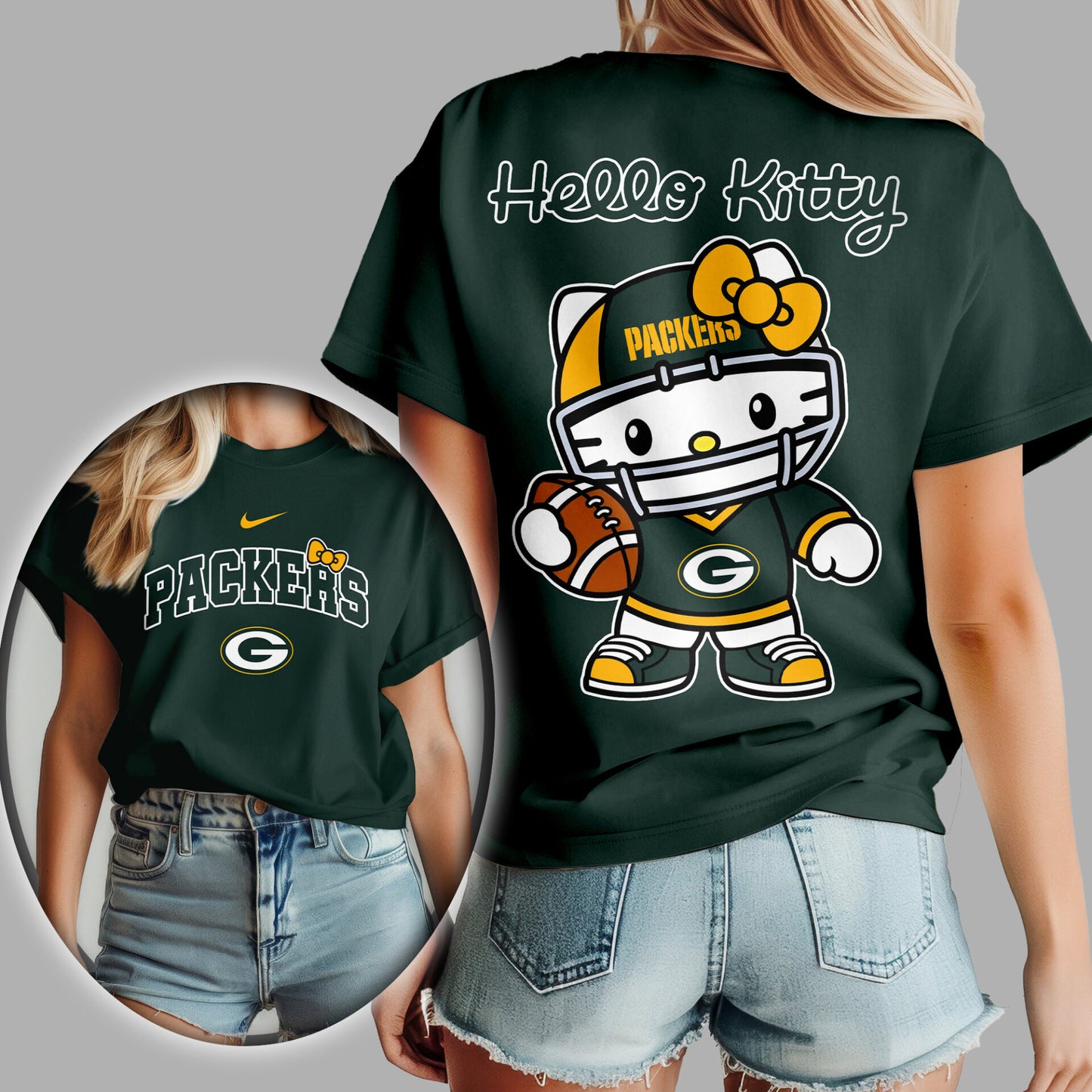NFL x GB Hello Kitty Premium 3D Shirt HLP
