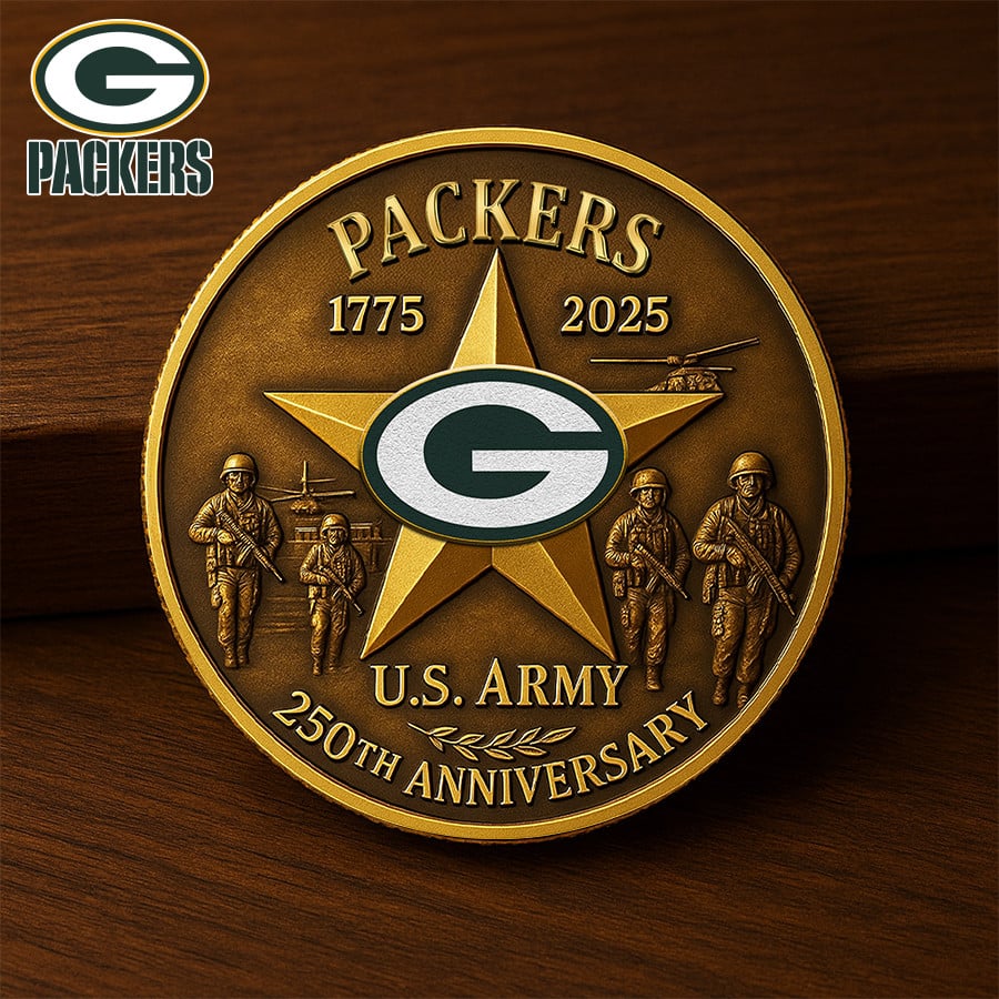 NFL X GB Premium U.S Army Anniversary Coin HLP
