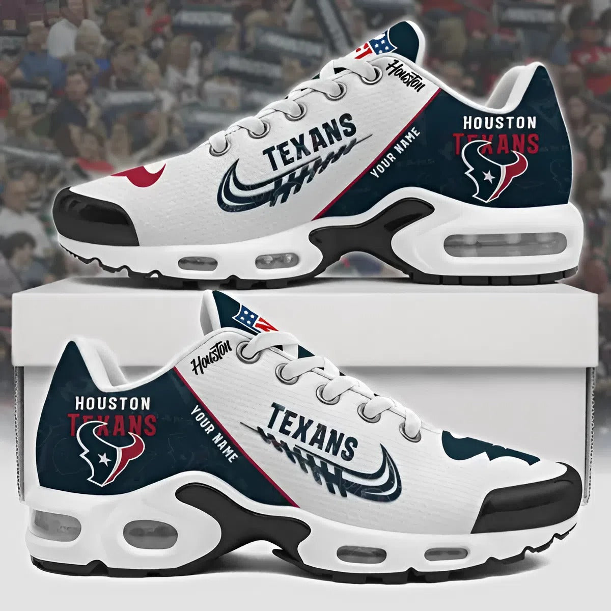 NFL x HOU Customize Your Name Ver 28 Sport Shoes V1 NAK NHM