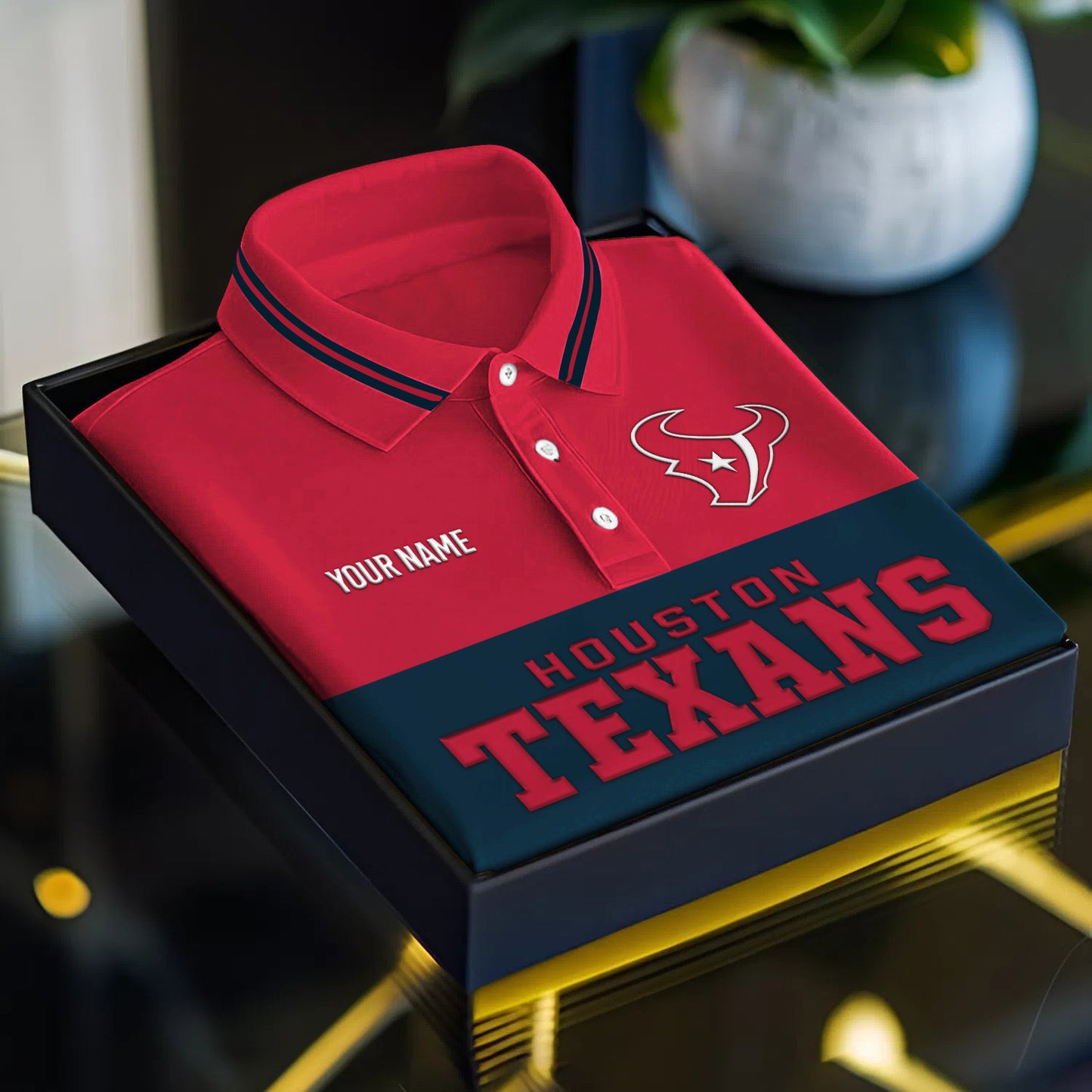 NFL x HOU Full Team 3D Printed Classic Polo Shirt V1 NAK NHM