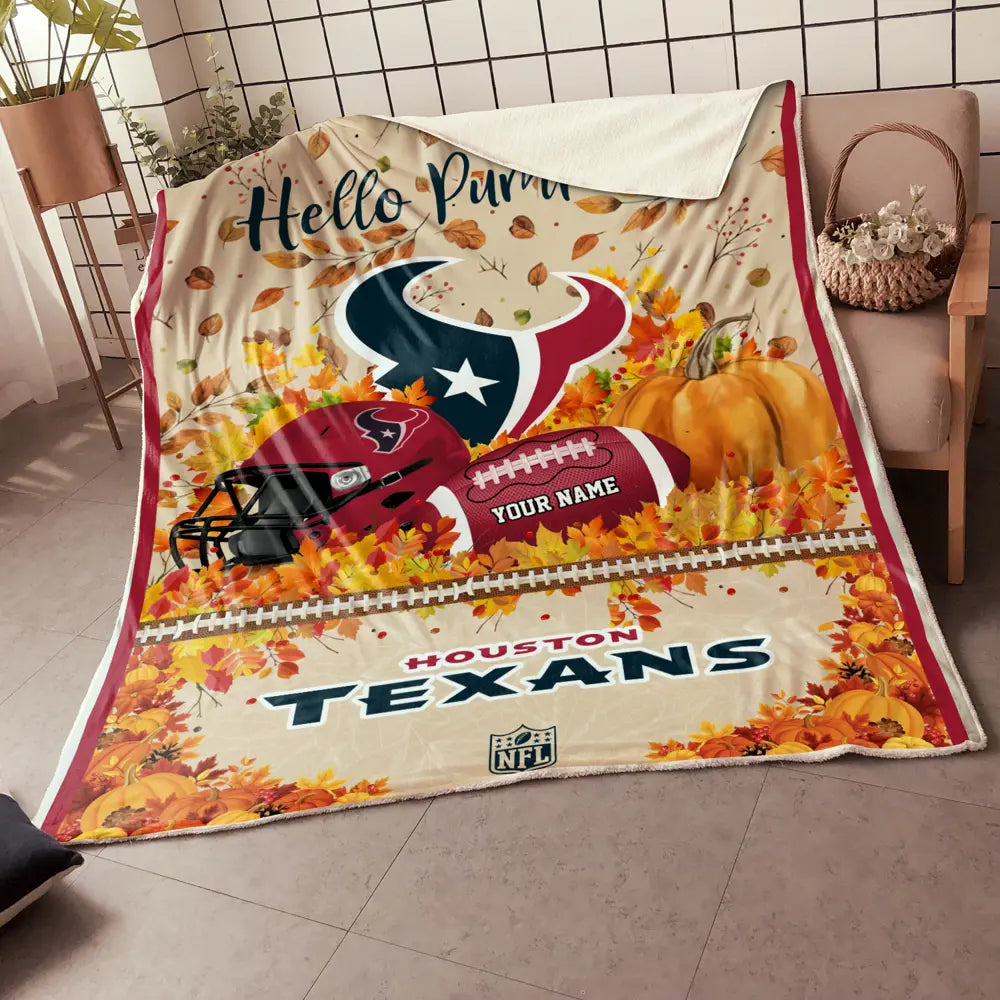NFL x HOU Hello Pumpkin Quilt HLP HLPHUONG