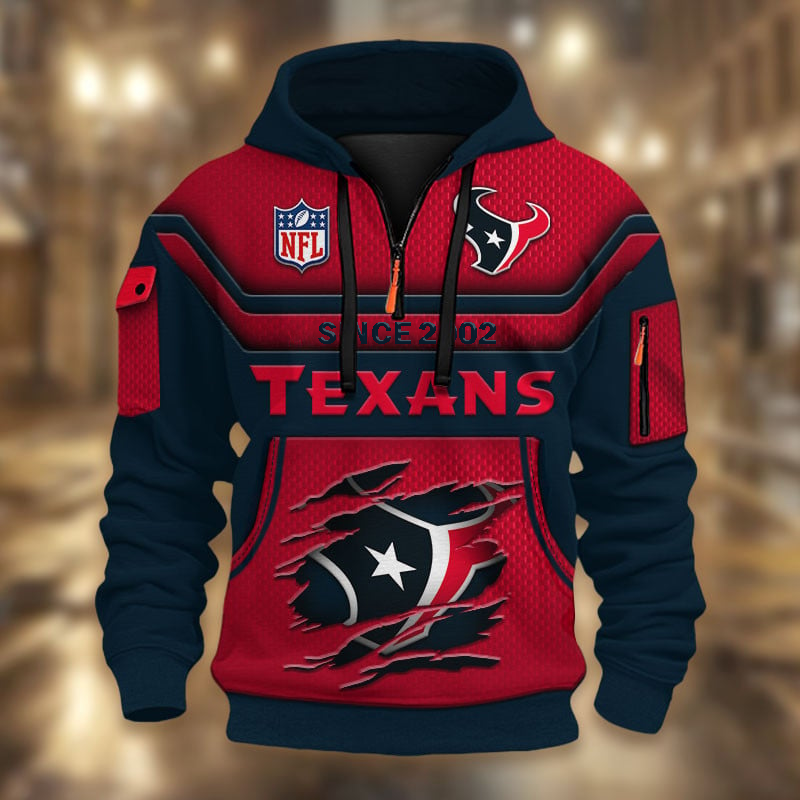 NFL x HT Multicolor Zip Hoodie Shirt DDT CTND