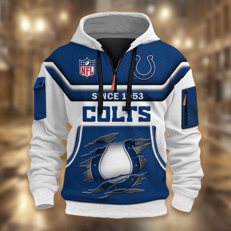 NFL x IC Multicolor Zip Hoodie Shirt DDT CTND