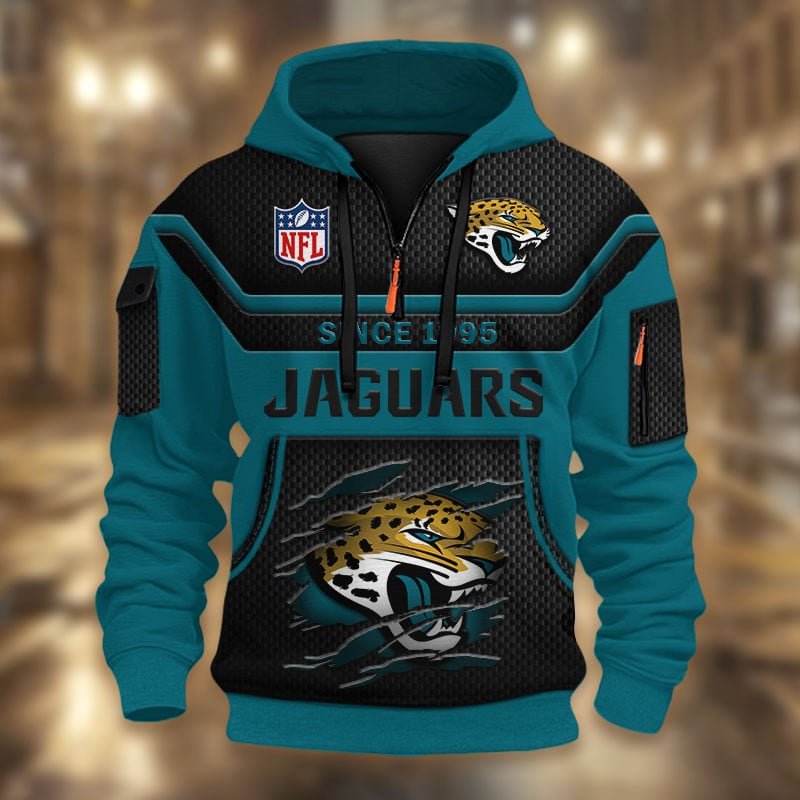 NFL x JJ Multicolor Zip Hoodie Shirt DDT CTND