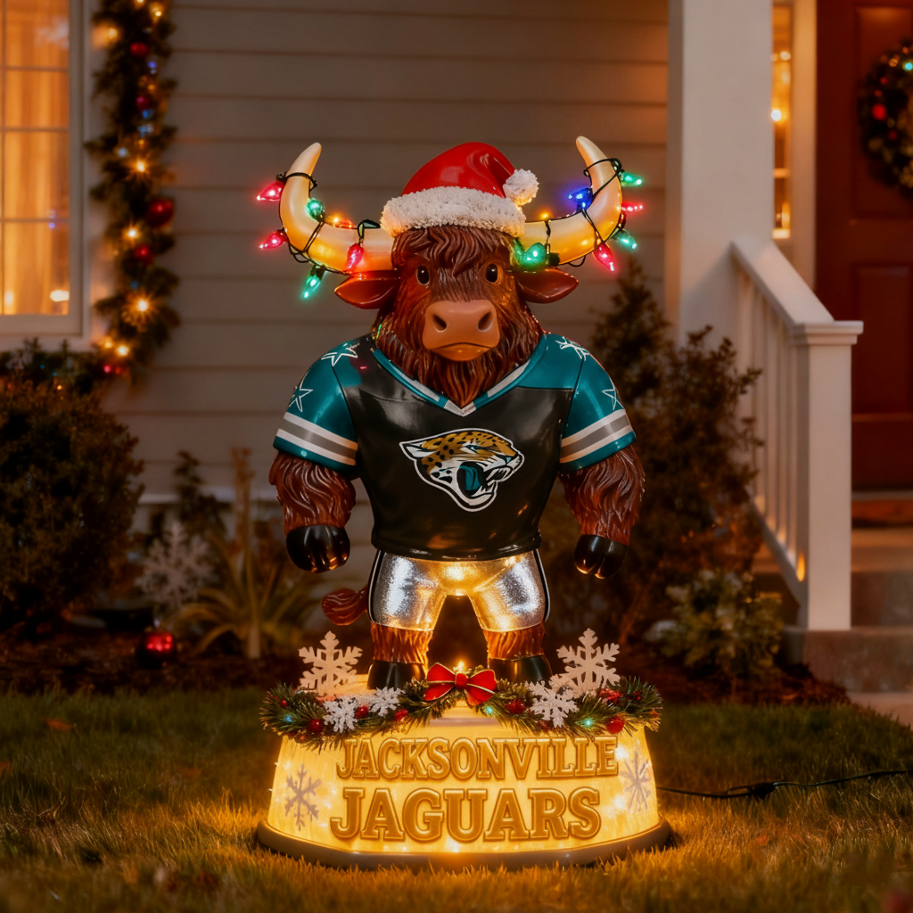 NFL x JJ Spirit Yak Christmas LED Statue V1 NAK