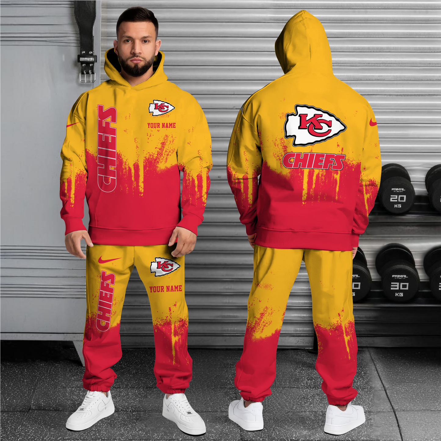NFL x KC Combo Hoodie And Sweatpants V1 NAK NHT