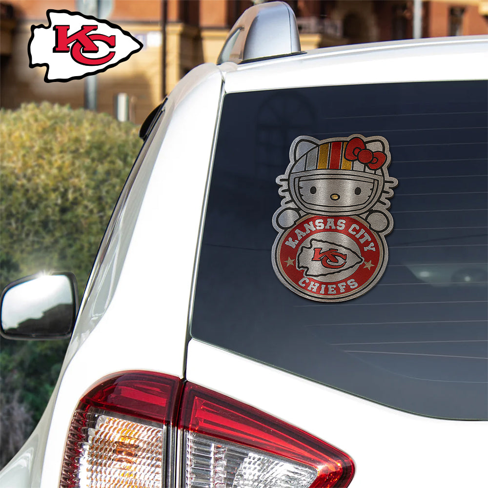 NFL x KC Hello Kitty Car Badge Sticker HLP