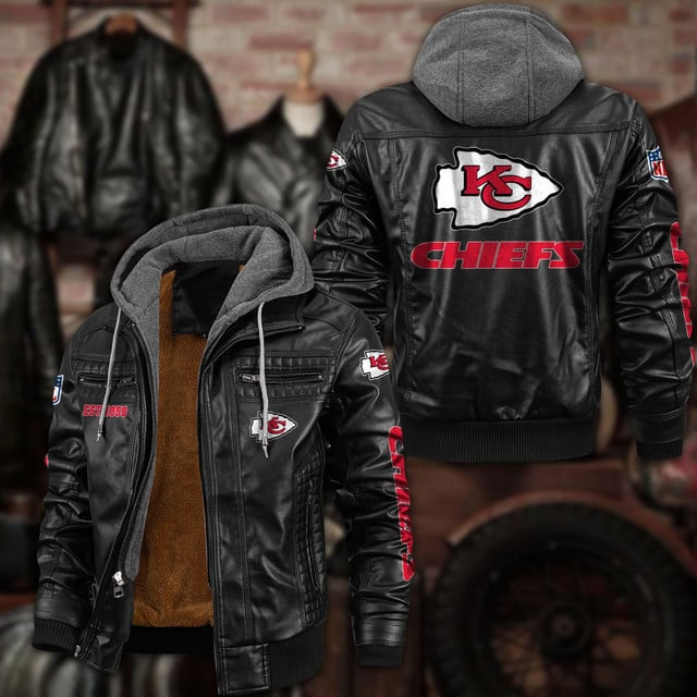 NFL x KC Leather jacket V1 NAK