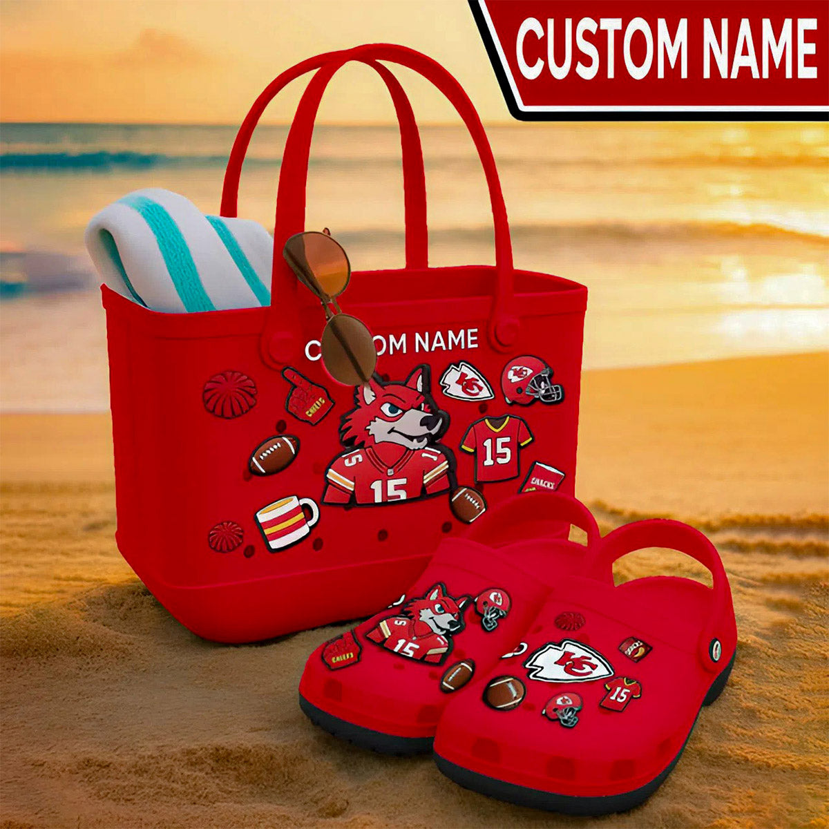 NFL x KC Special Bogg Bag And Crocs Clogs V1 NAK NHM