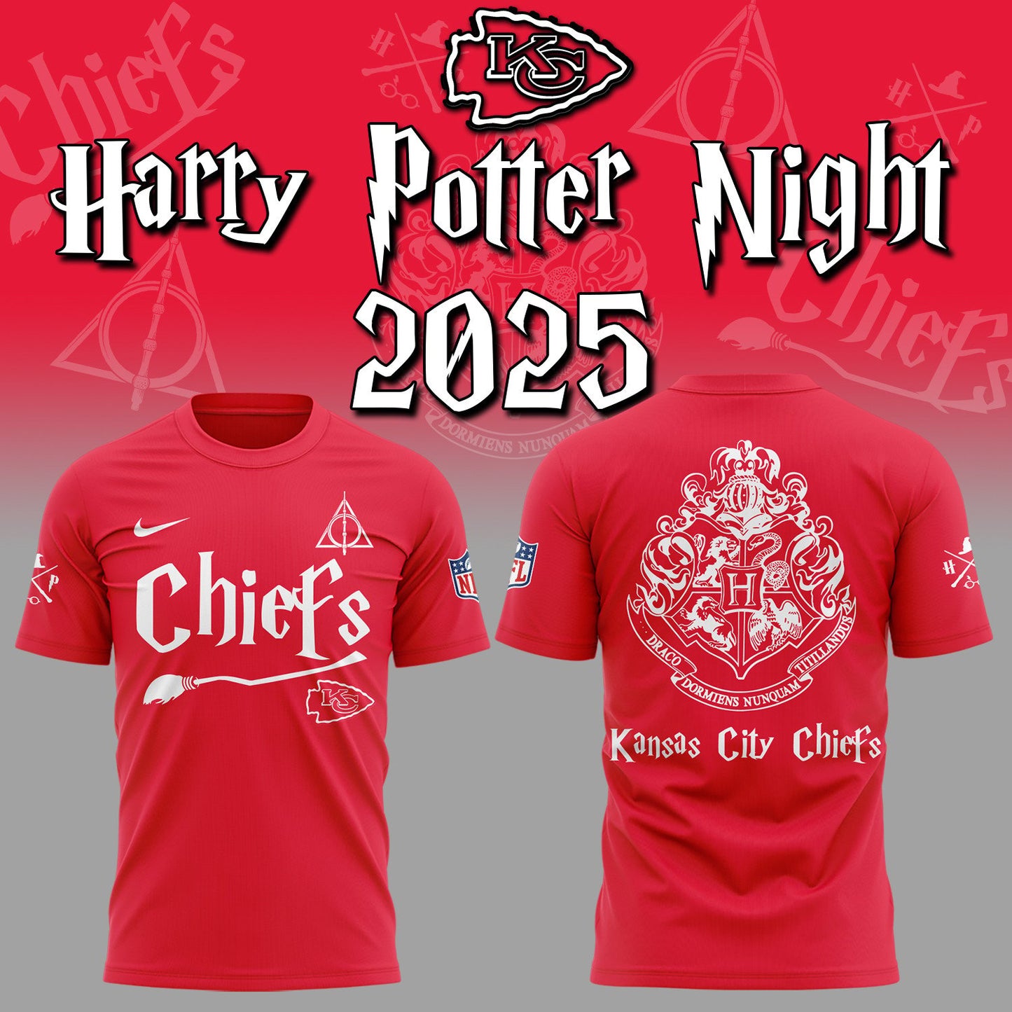 NFL x KC x Harry Potter 3D Shirt HLP 251025