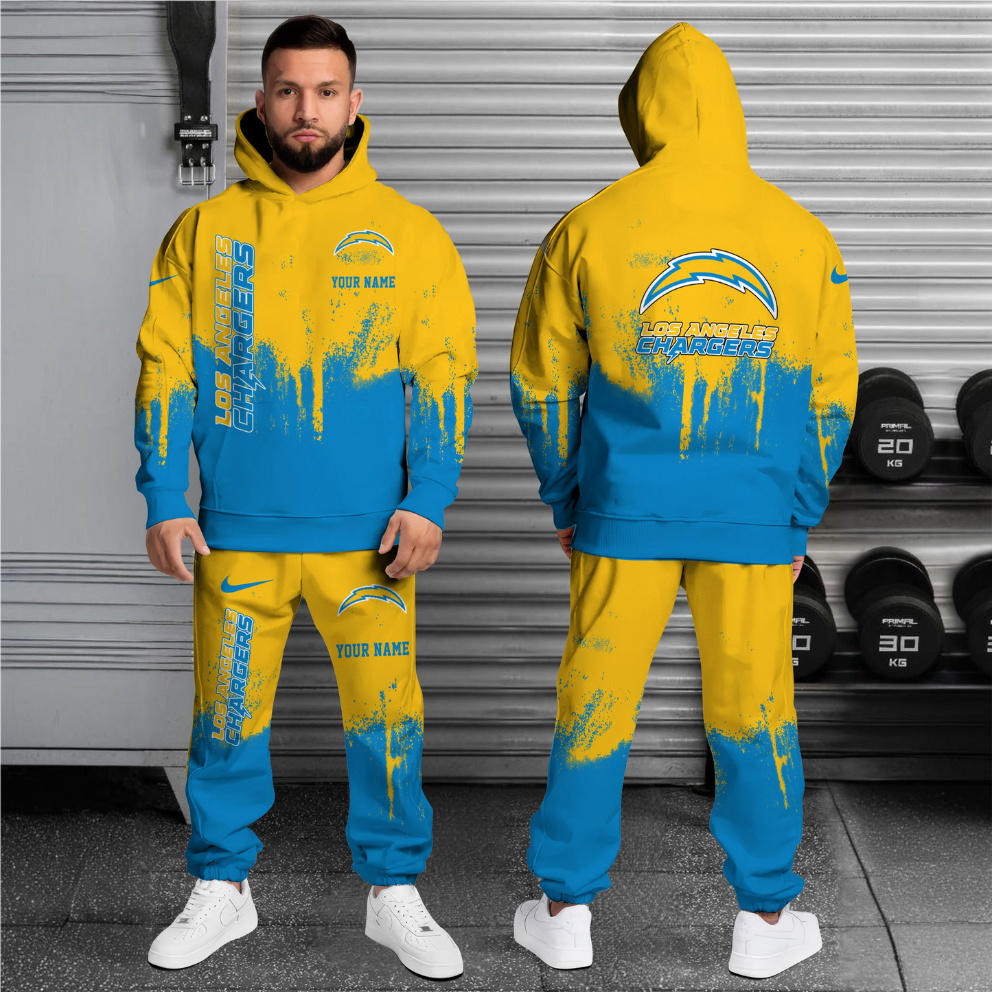 NFL x LAC Combo Hoodie And Sweatpants V1 NAK NHT