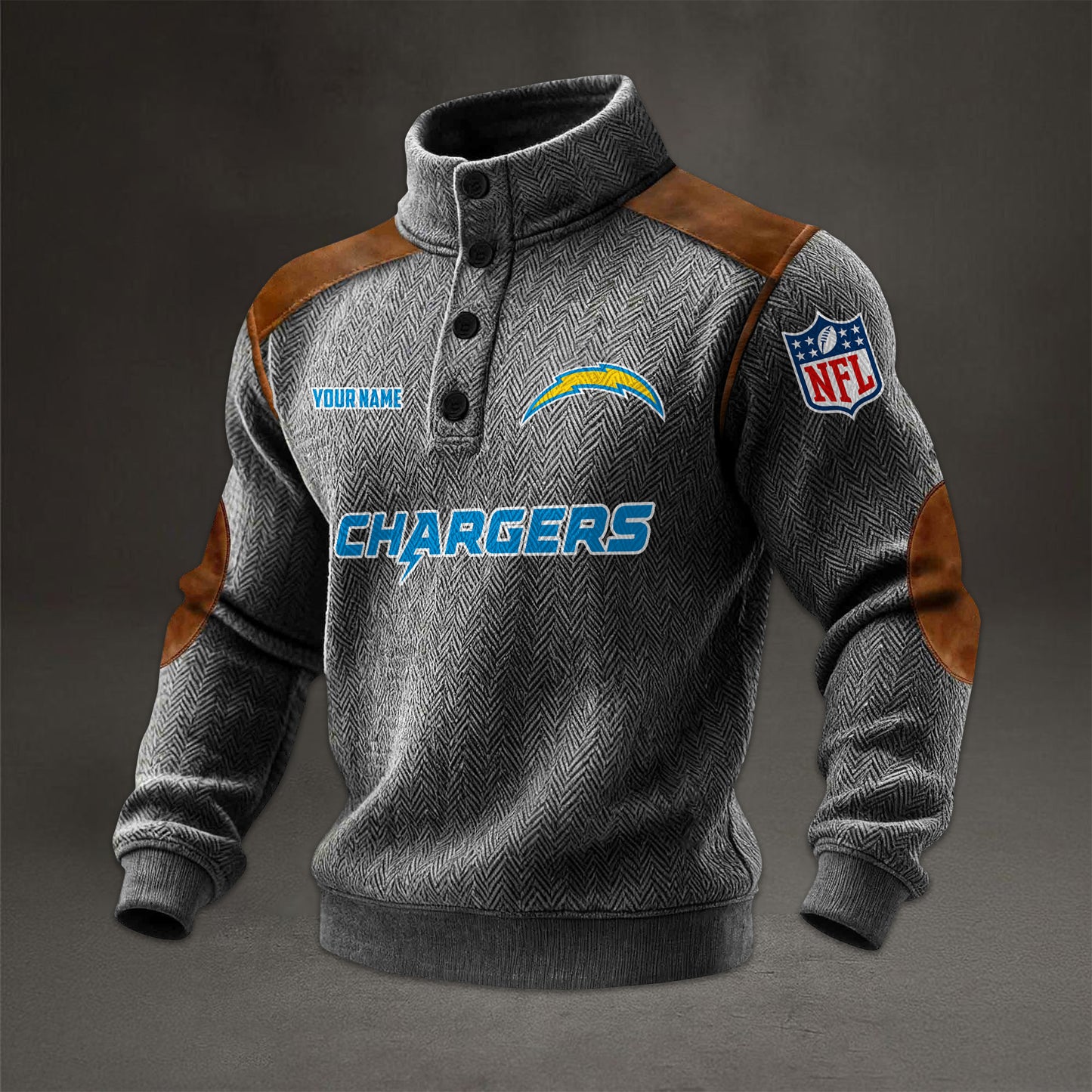 NFL x LAC Men stand-up collar sweatshirt V1 NAK NHM
