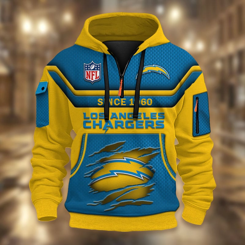 NFL x LAC Multicolor Zip Hoodie Shirt DDT CTND