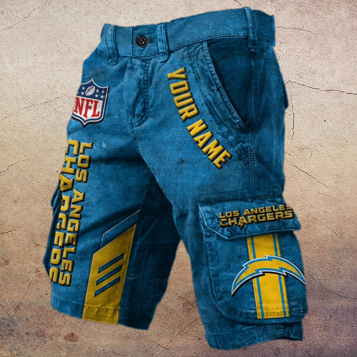 NFL x LAC Personalized Cargo Shorts V1 NAK