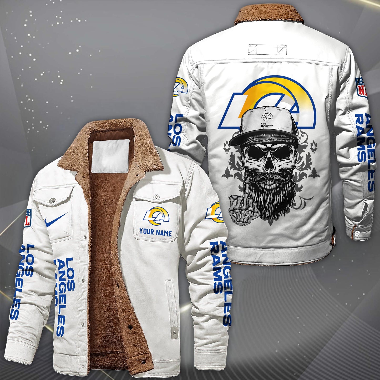 NFL x LAR Fleece Lined Cargo Jacket HLP