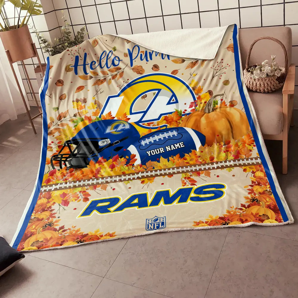 NFL x LAR Hello Pumpkin Quilt HLP HLPHUONG
