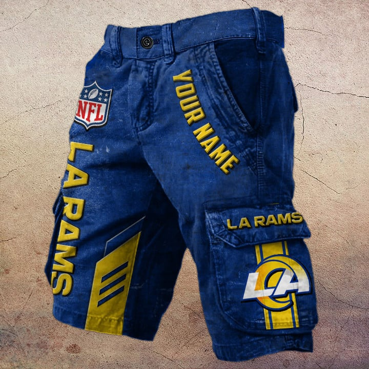 NFL x LAR Personalized Cargo Shorts V1 NAK