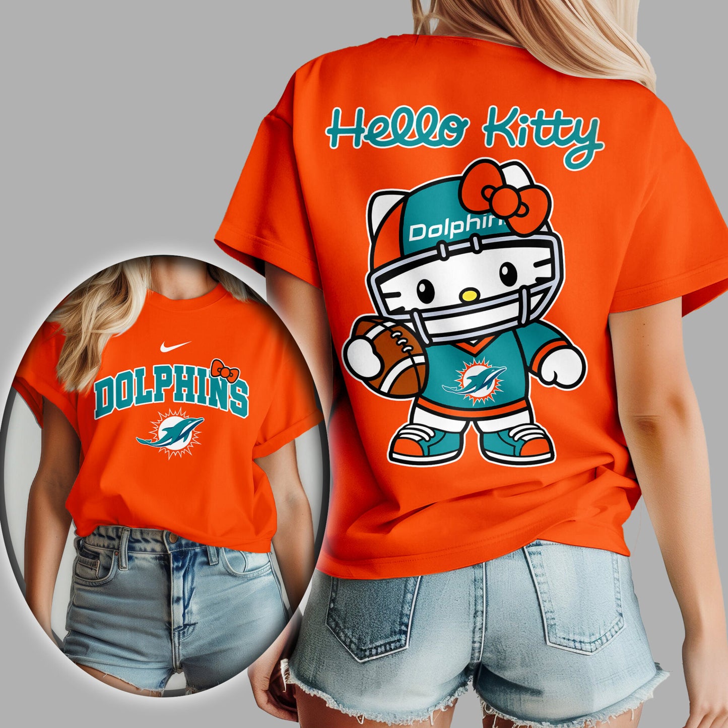 NFL x MIA Hello Kitty Premium 3D Shirt HLP