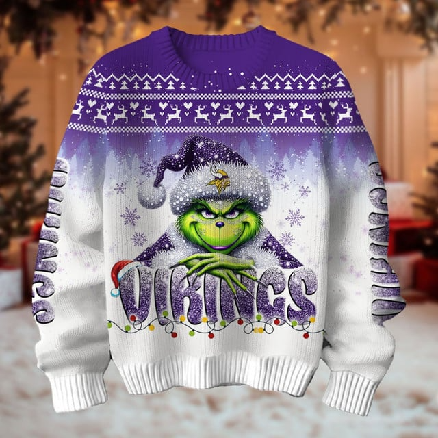 NFL x MV Merry Grinchmas Football Sweater V1 NAK