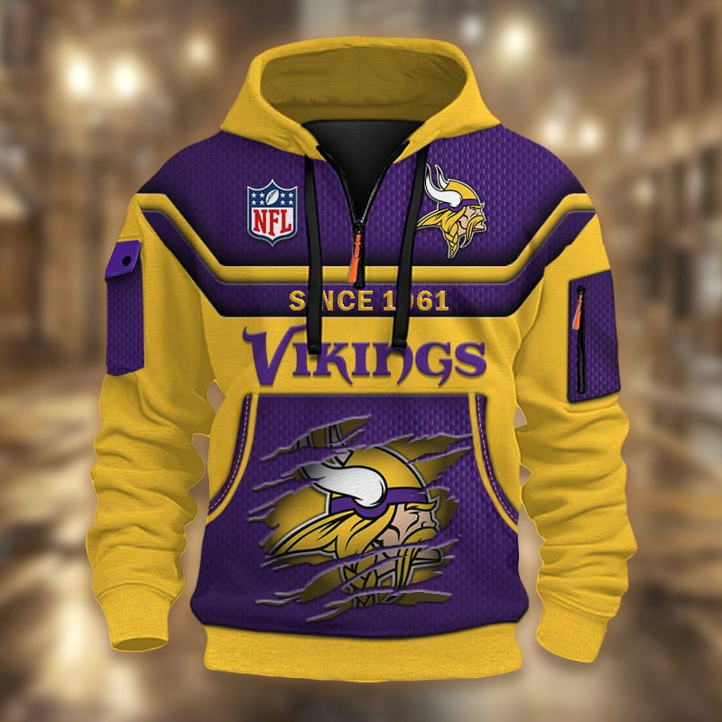 NFL x MV Multicolor Zip Hoodie Shirt DDT CTND