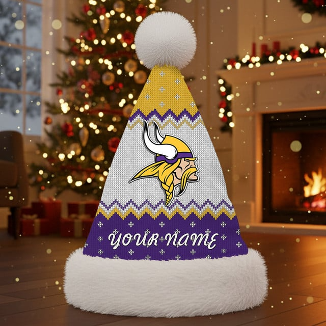 NFL x MV Personalized Santa Hat Christmas Gift For Fan V1 NAK