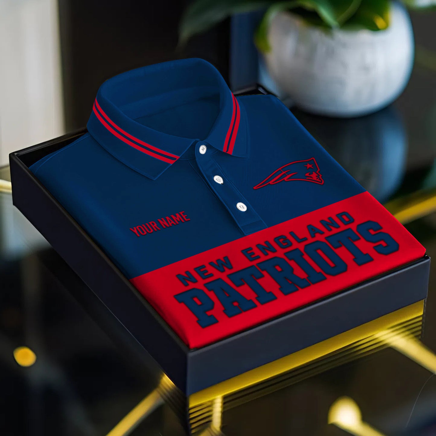 NFL x NE Full Team 3D Printed Classic Polo Shirt V1 NAK NHM