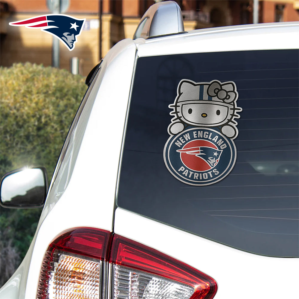 NFL x NE Hello Kitty Car Badge Sticker HLP