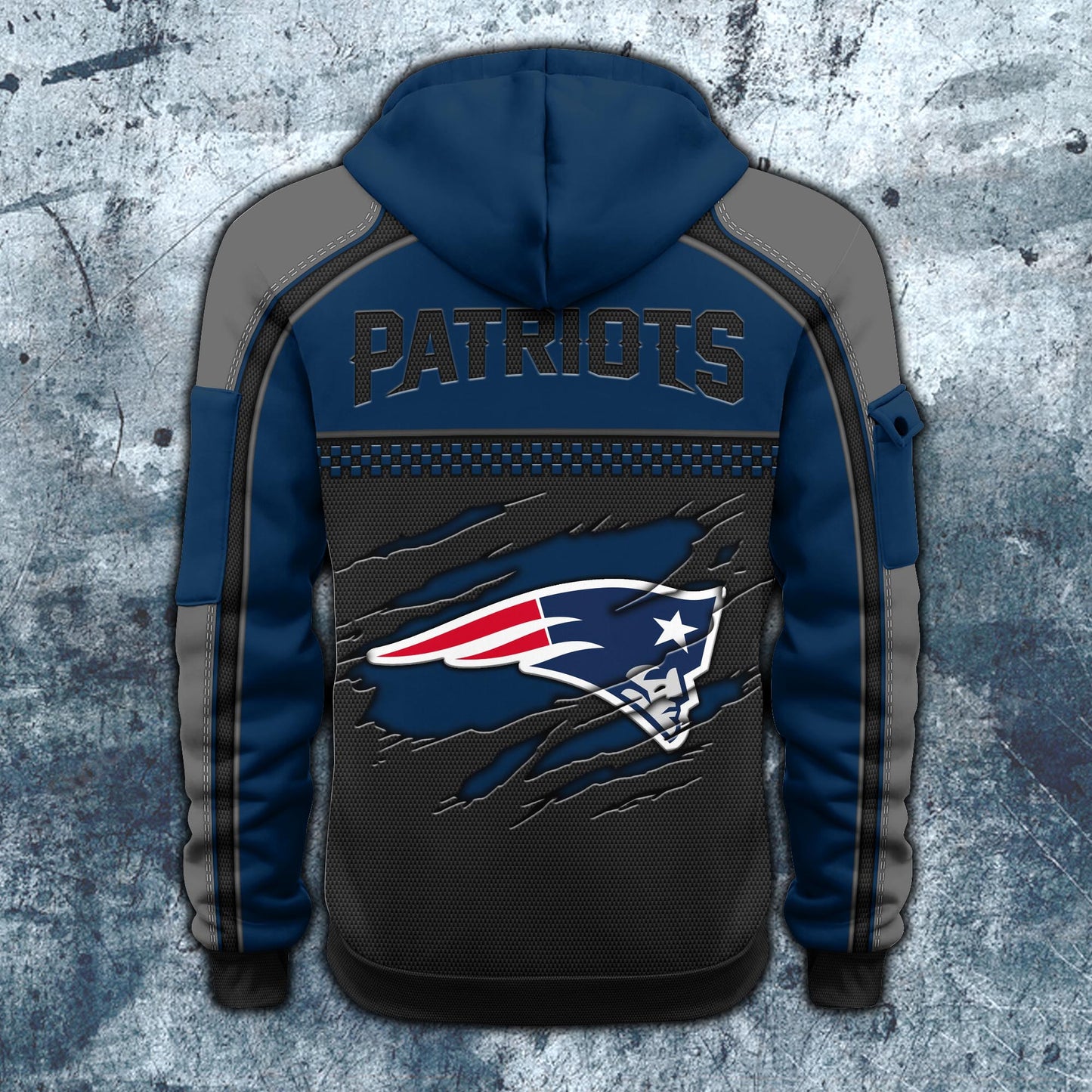 NFL x NE Personalized Half-zip Hoodie HLP HLPHUONG