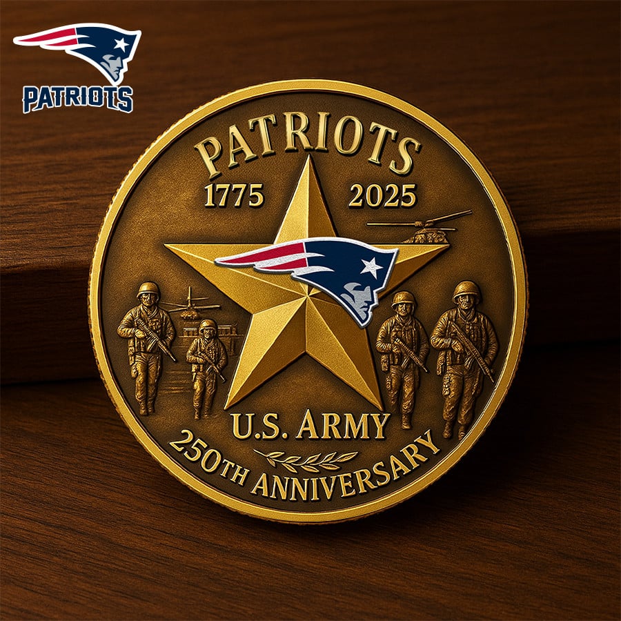 NFL X NE Premium U.S Army Anniversary Coin HLP