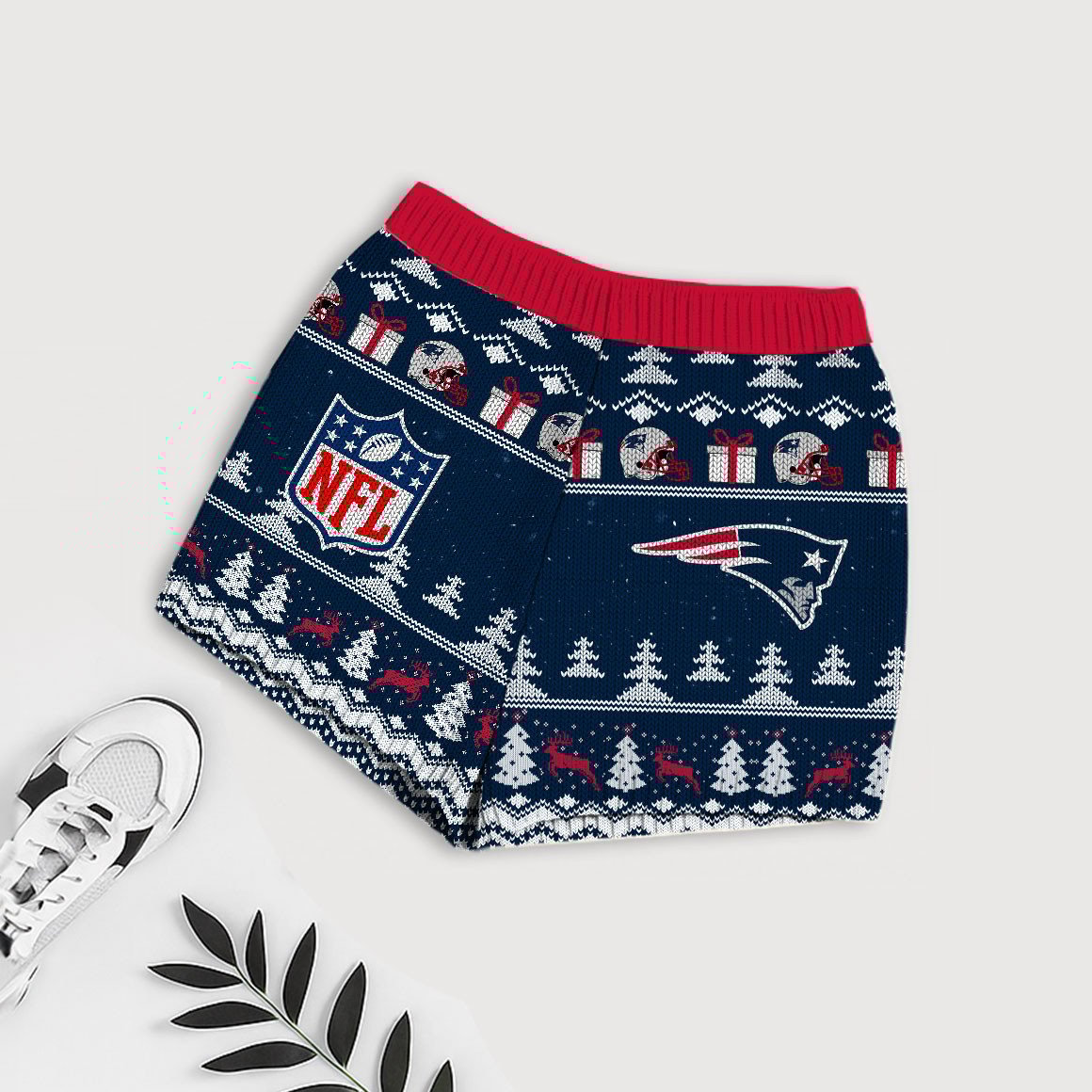 NFL x NE Touchdown Holiday Sweatshirt & Shorts Set HLP 251025