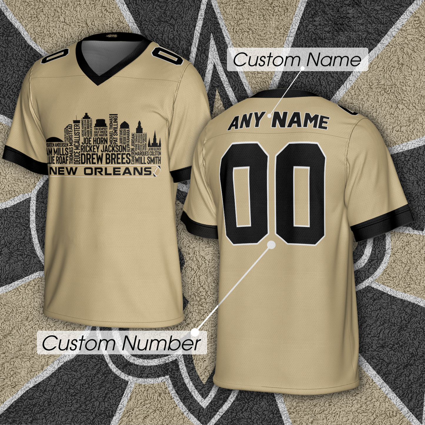 NFL x NO Greatest Of All Time Personalized Jersey Shirt HLP