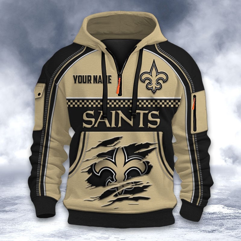 NFL x NO Personalized Half-zip Hoodie HLP