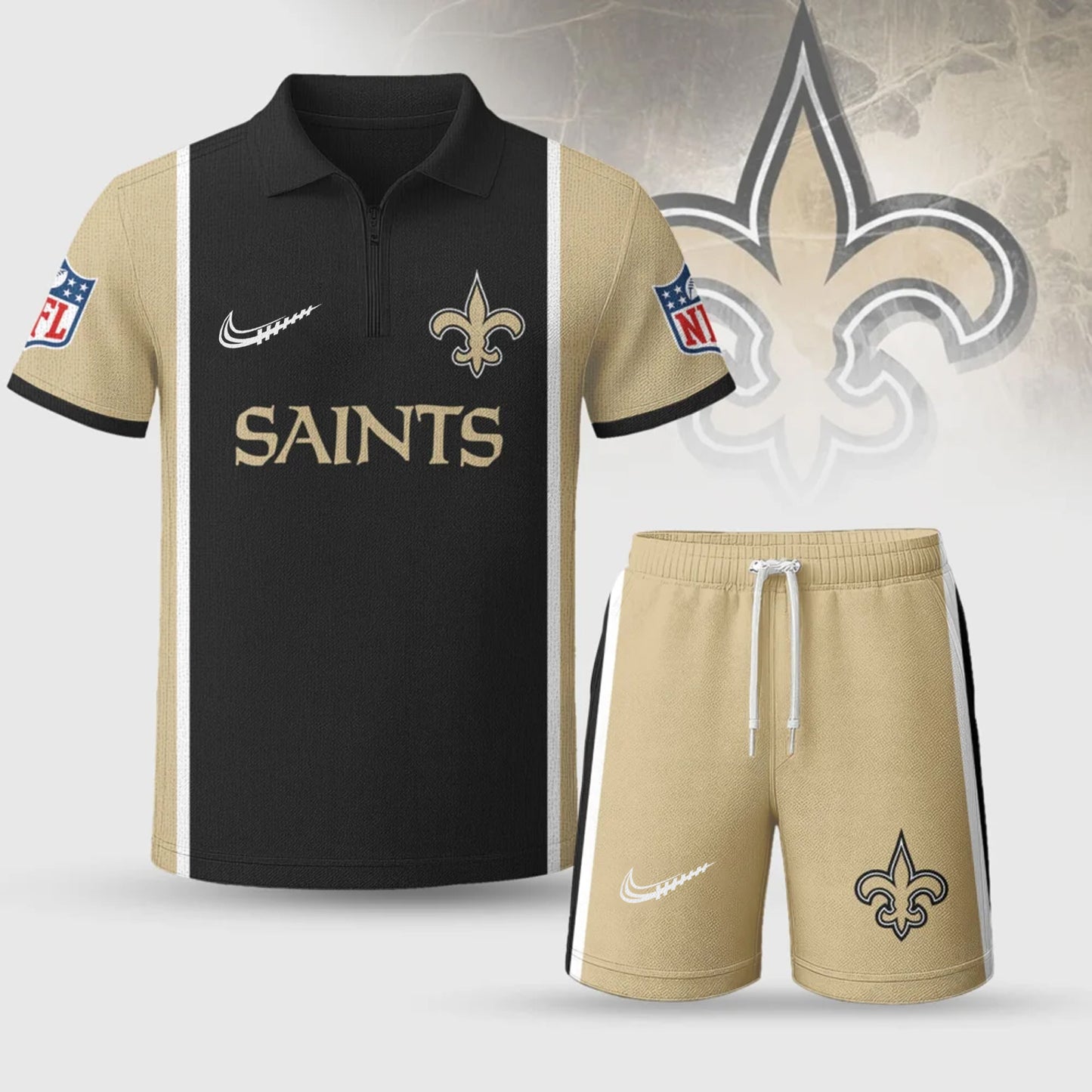 NFL x NO Premium Combo Polo And Shorts V1 NAK NHM