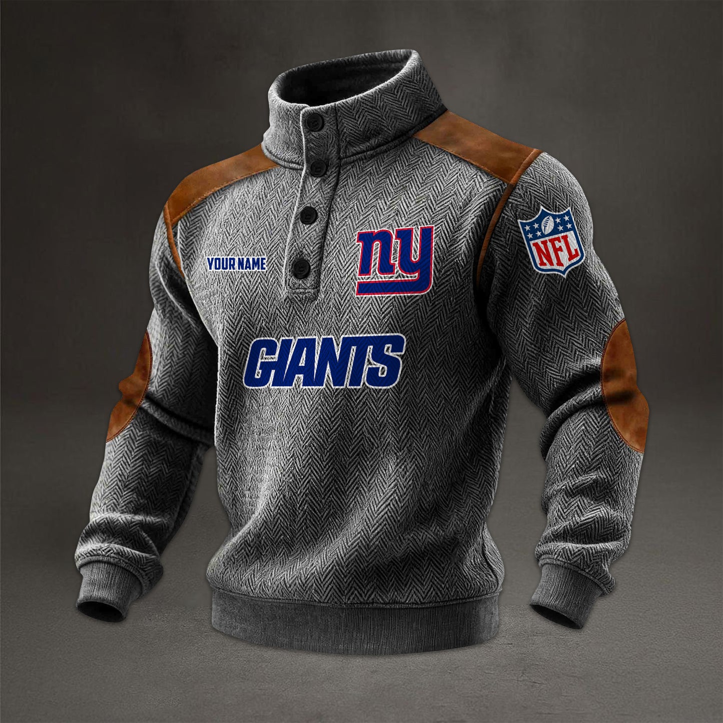 NFL x NYG Men stand-up collar sweatshirt V1 NAK NHM