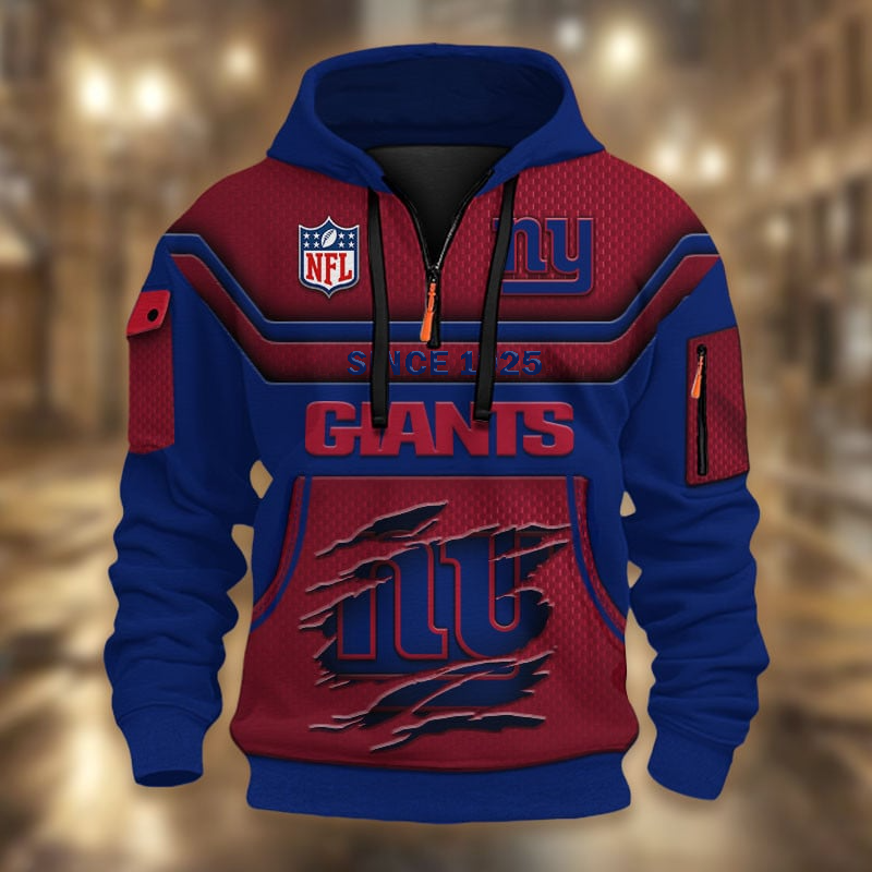 NFL x NYG Multicolor Zip Hoodie Shirt DDT CTND