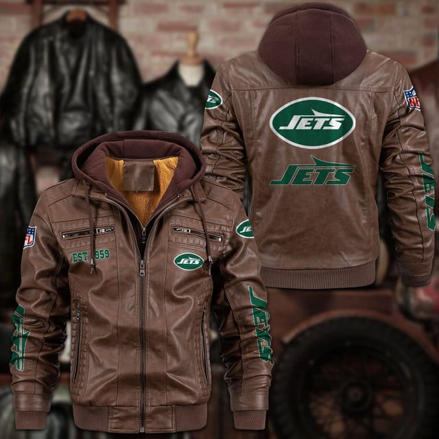 NFL x NYJ Leather jacket V1 NAK