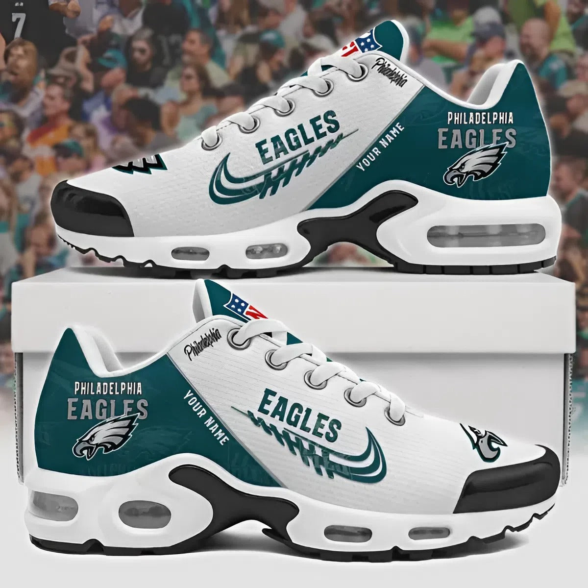 NFL x PHI Customize Your Name Ver 28 Sport Shoes V1 NAK NHM
