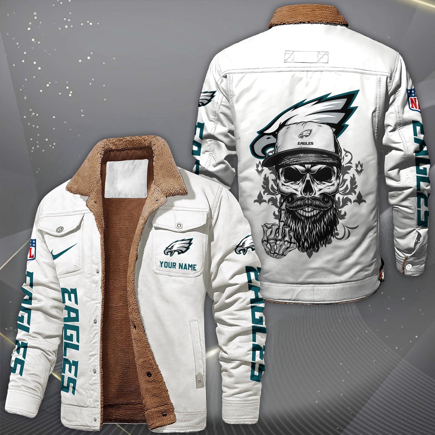 NFL x PHI Fleece Lined Cargo Jacket HLP