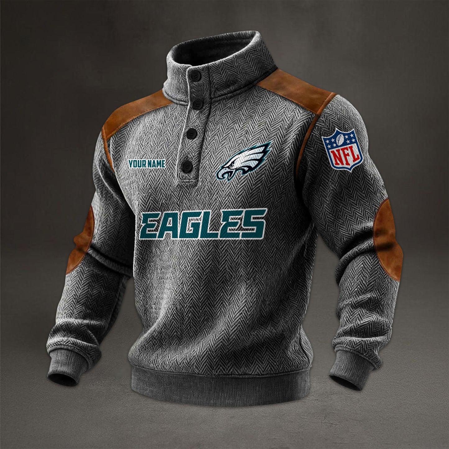 NFL x PHI Men stand-up collar sweatshirt V1 NAK NHM