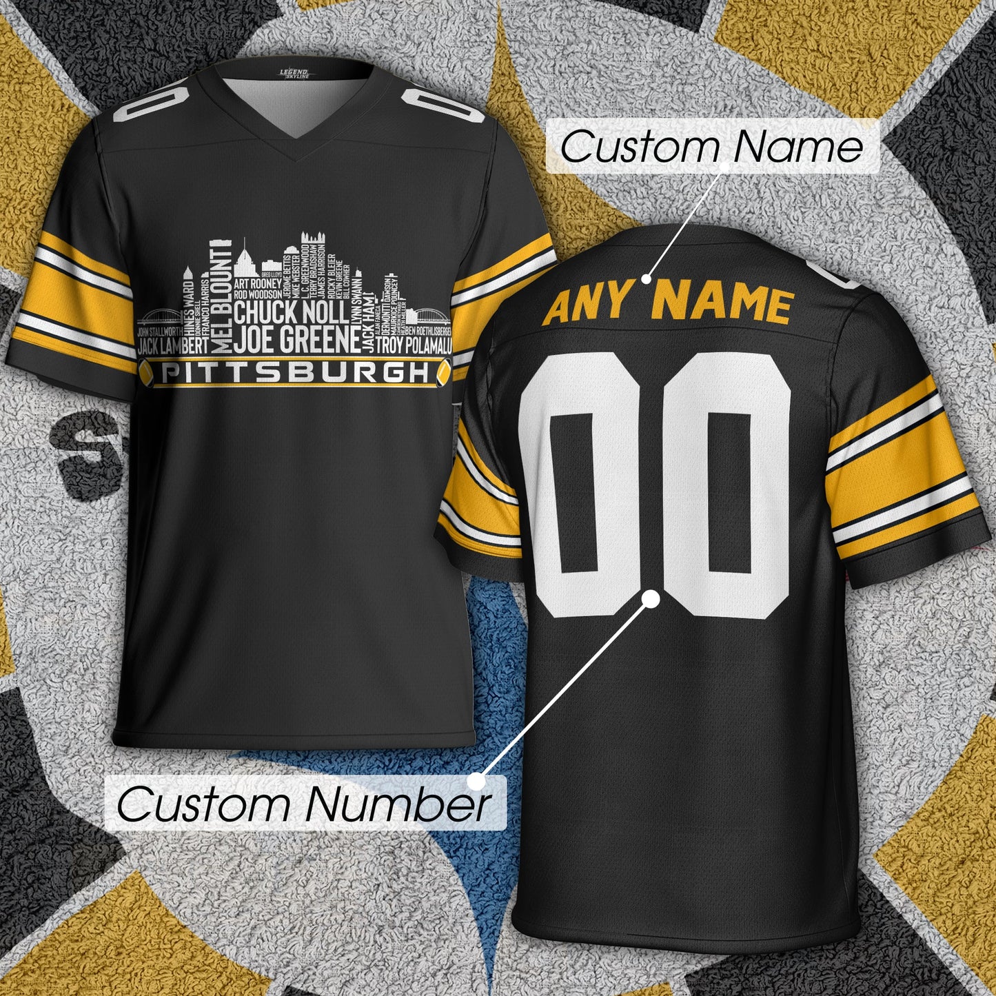 NFL x PIT Greatest Of All Time Personalized Jersey Shirt HLP