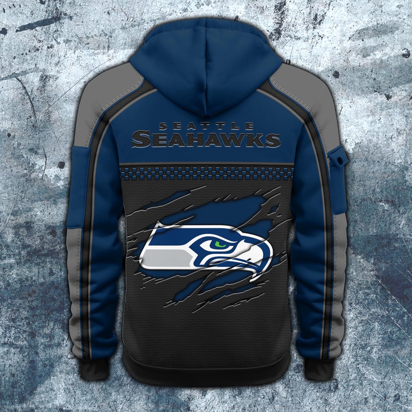 NFL x SEA Personalized Half-zip Hoodie HLP