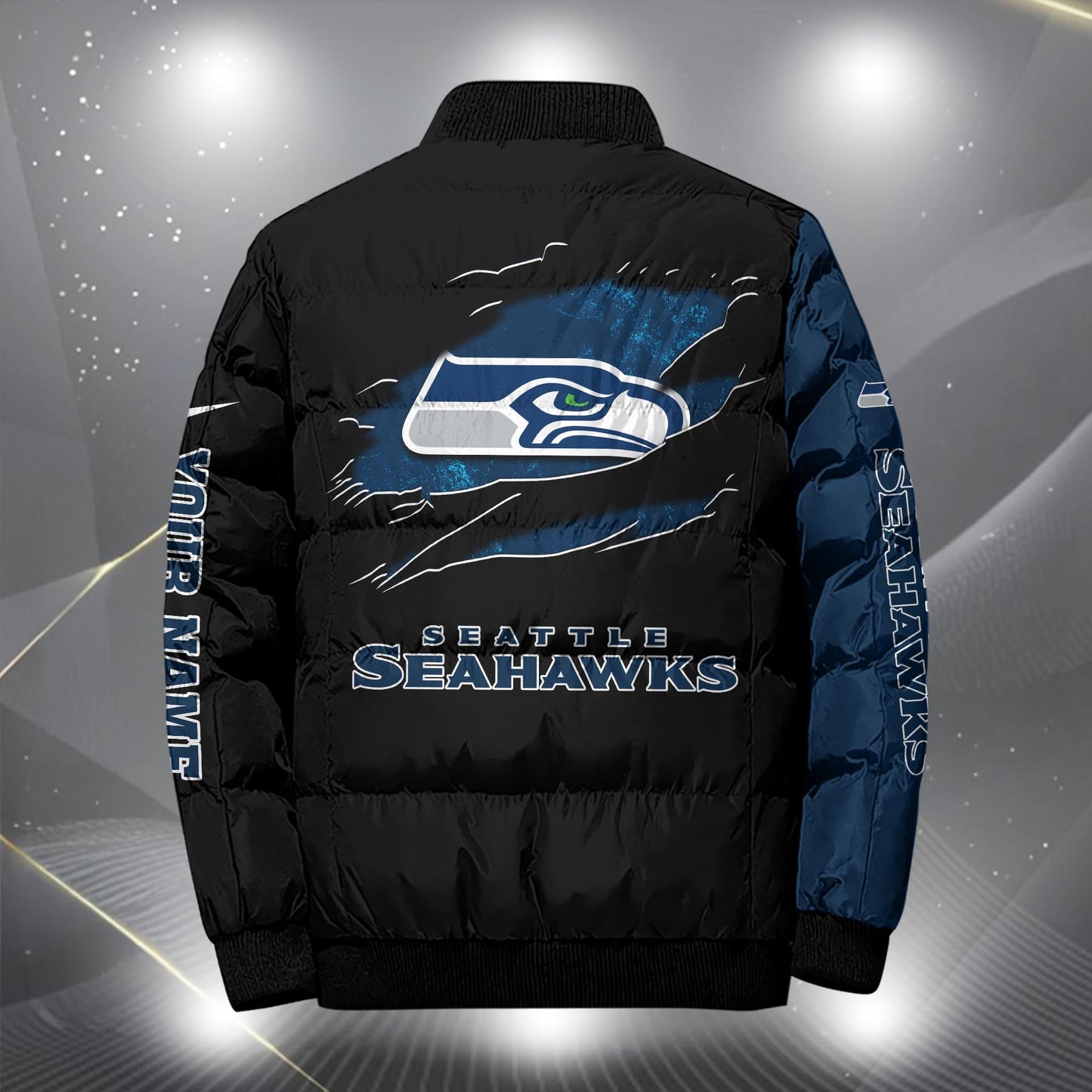 NFL x SEA Personalized Puffer Jacket HLP