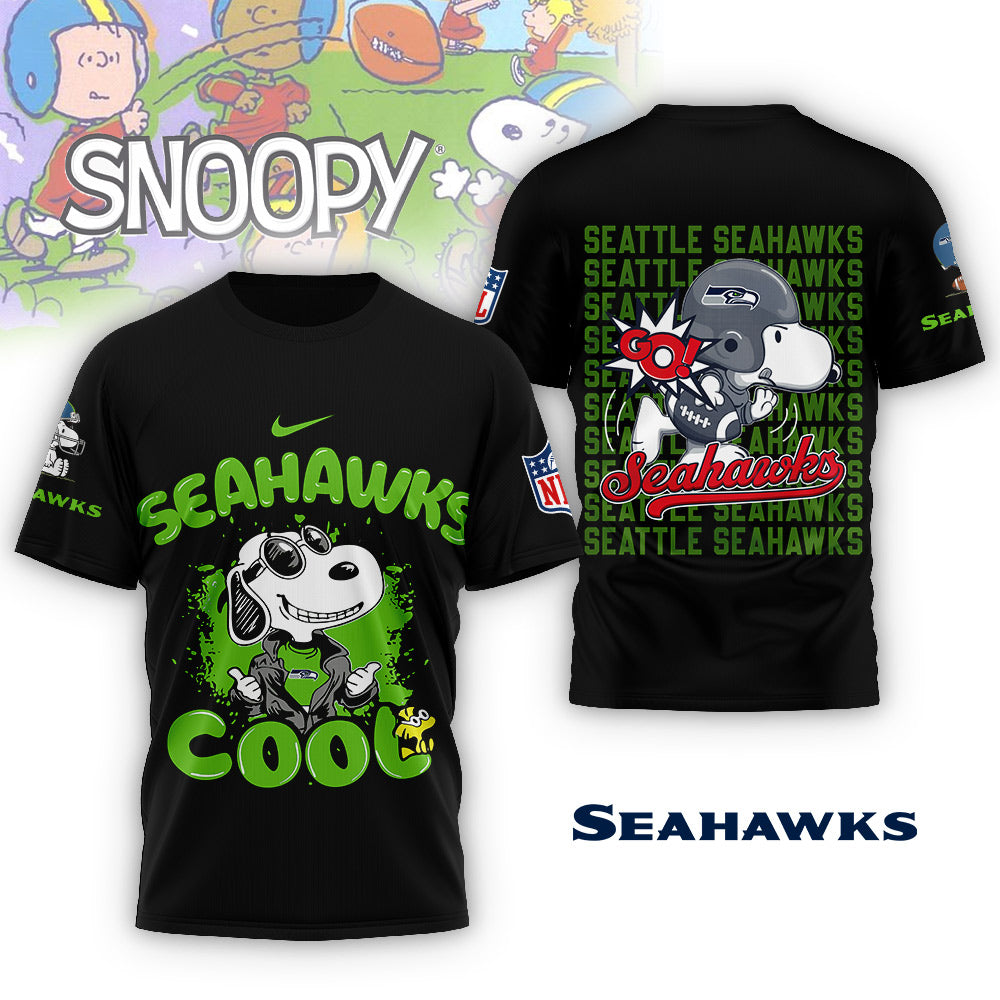 NFL x SEA Snoopy Cool 3D Shirt HLP 271025